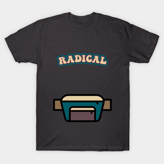 80s Retro Radical Fanny Pack T-Shirt by Electrovista